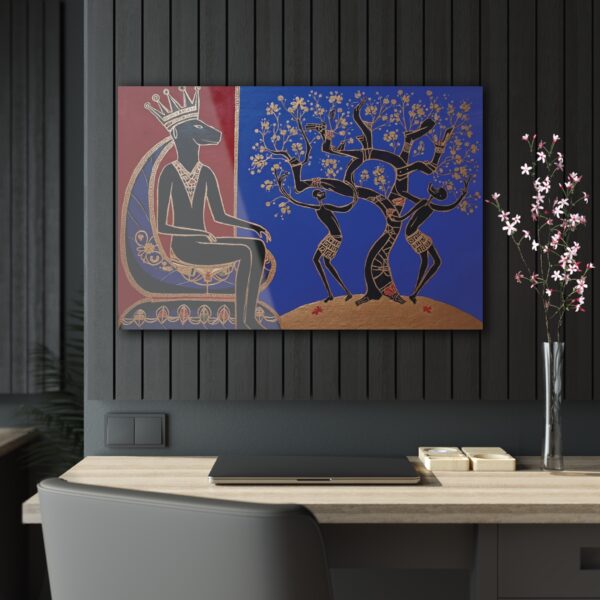 Vibrant Acrylic Prints - Royal African Art for Home Decor